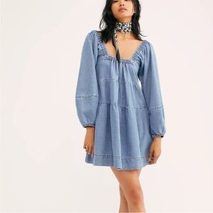 Free People Lou Jean Babydoll Dress